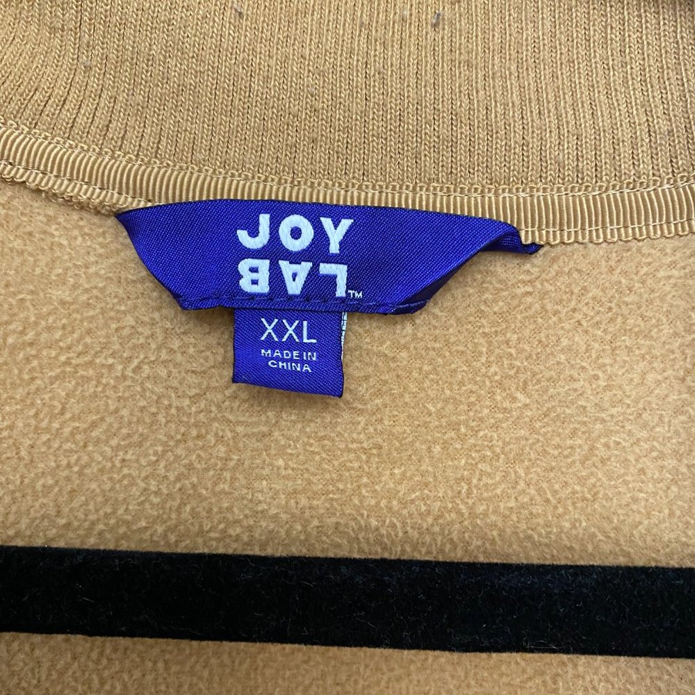 Joy Lab Women's Warm Fuzzy Jacket Size XXL Cappuccino 1/4 Zip Pullover - Picture 7 of 10